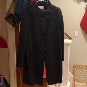 Kate Spade bow neck wool coat